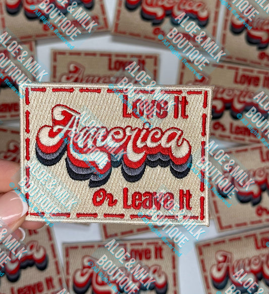 America Love it Leave it, usa patches, america patch