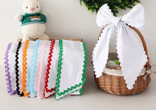 Cotton Sash Solid with RicRac Trim