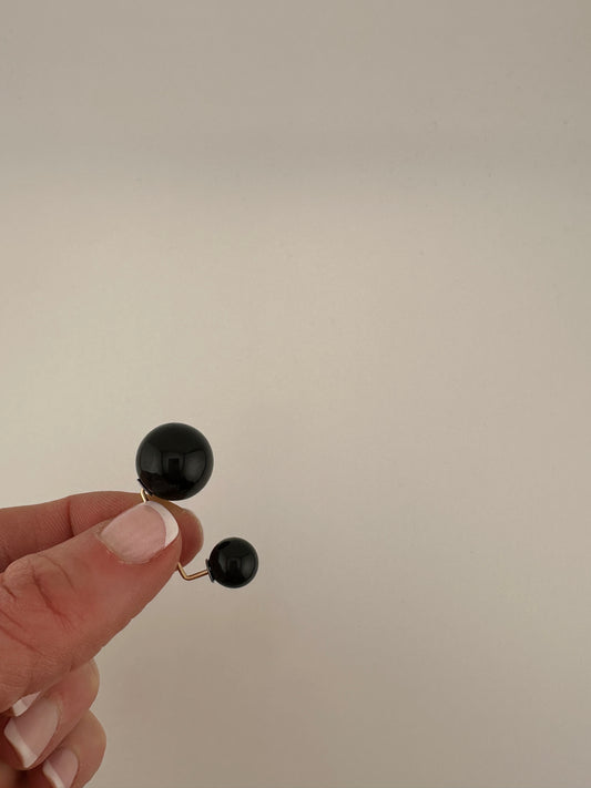 Black Pearl Duo Hat Pin