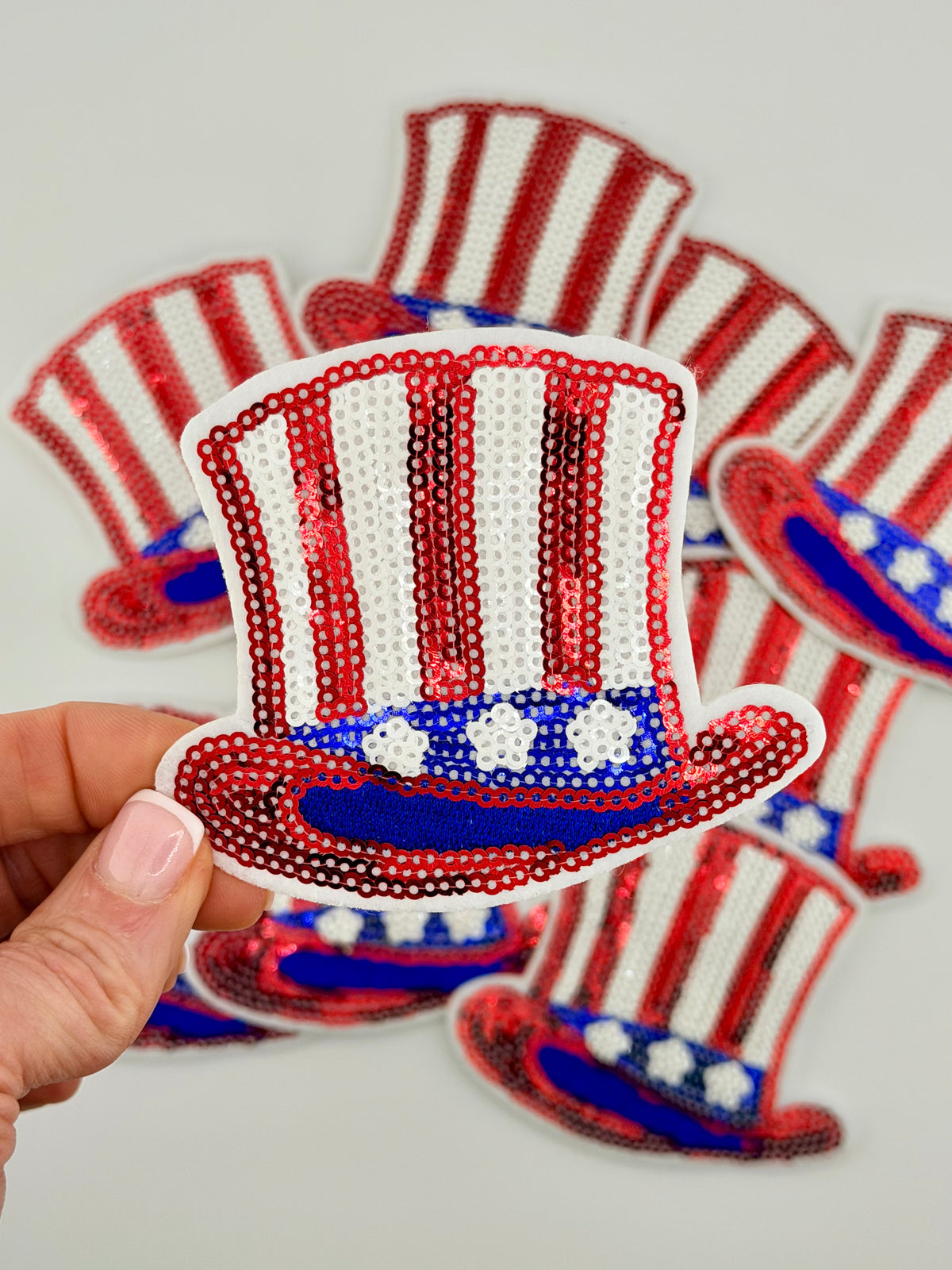 Patriotic Sequin Patches. USA, America, Freedom iron on patches