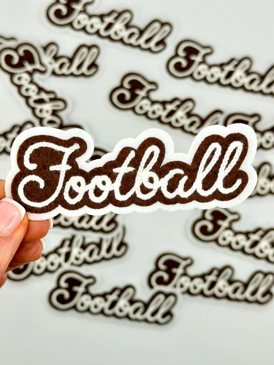 Football Chainstitch iron on patch