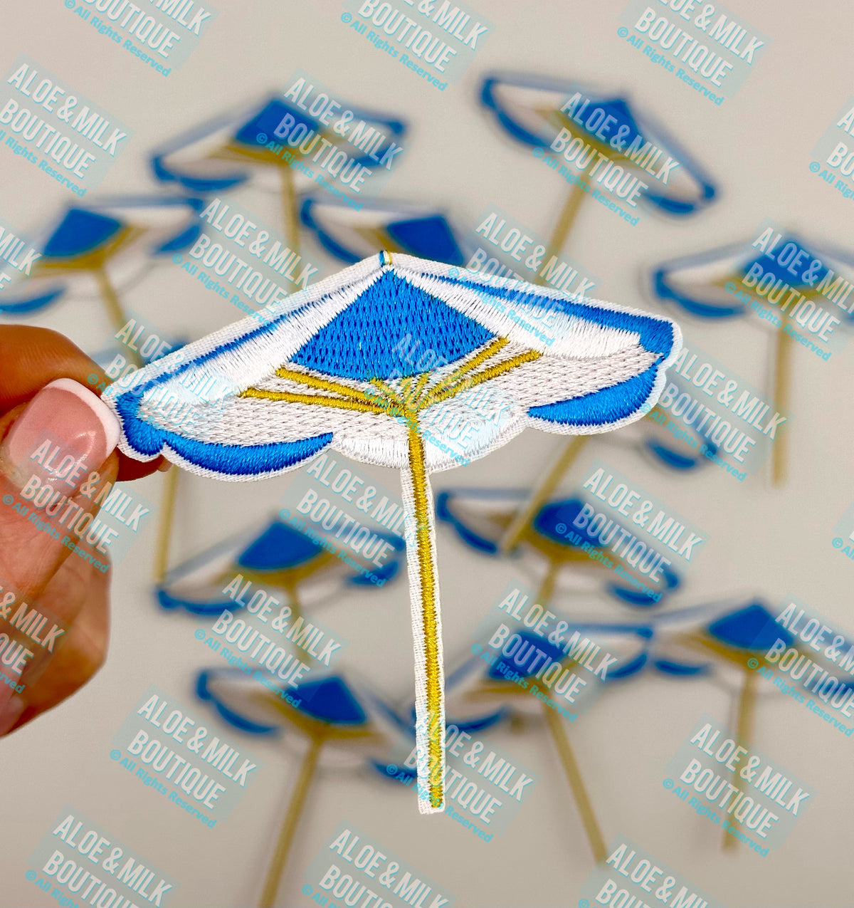 Beach Umbrella Patch, beach vibes, summer patches, ocean patches
