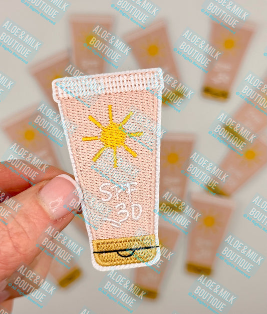 Sunscreen Patch, pool patches, beach patch, summer vibes