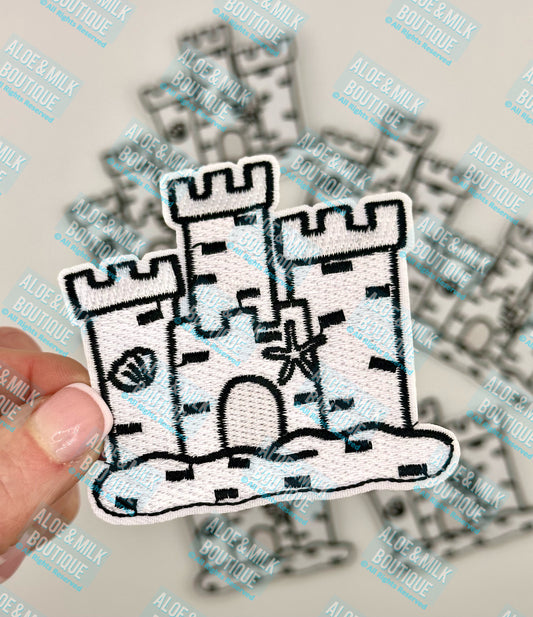 Sandcastle Patch, beach patches, summer patch, vacation patches