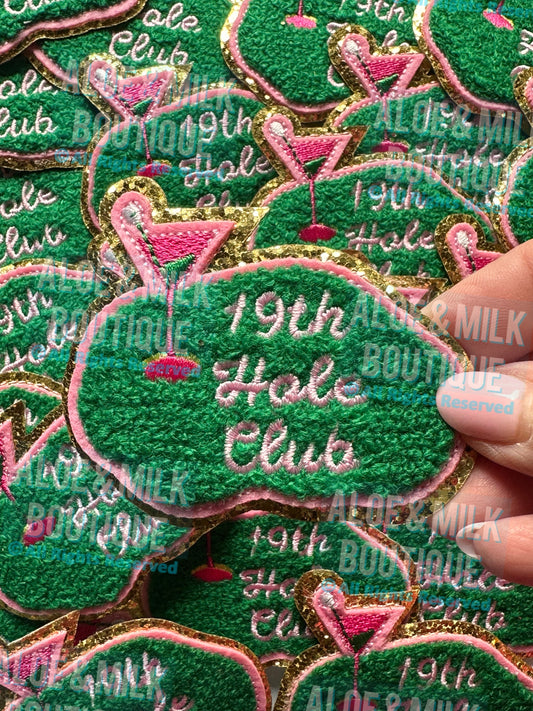 19th Hole Club Patch, golfing patch, country club