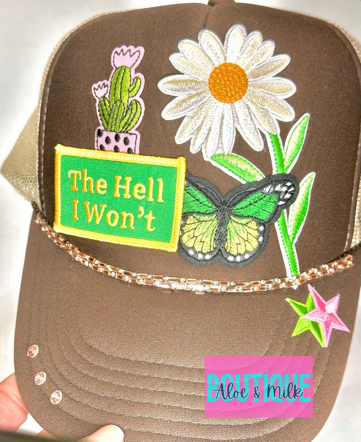 Rhinestone Hat Chain