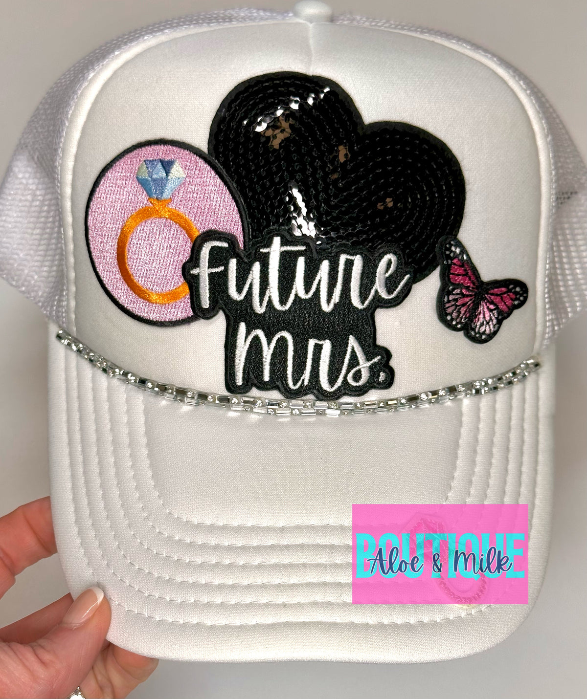 Rhinestone Hat Chain