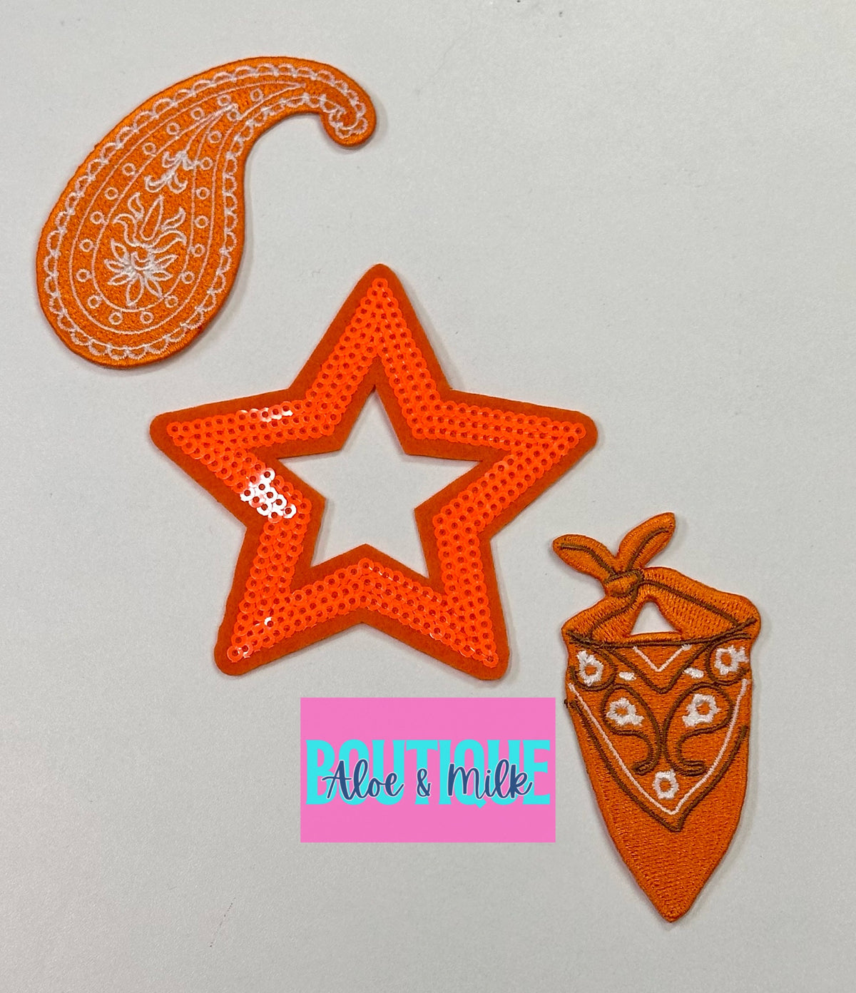 Western Trio Bundle, star patch, western patches, cowgirl patches