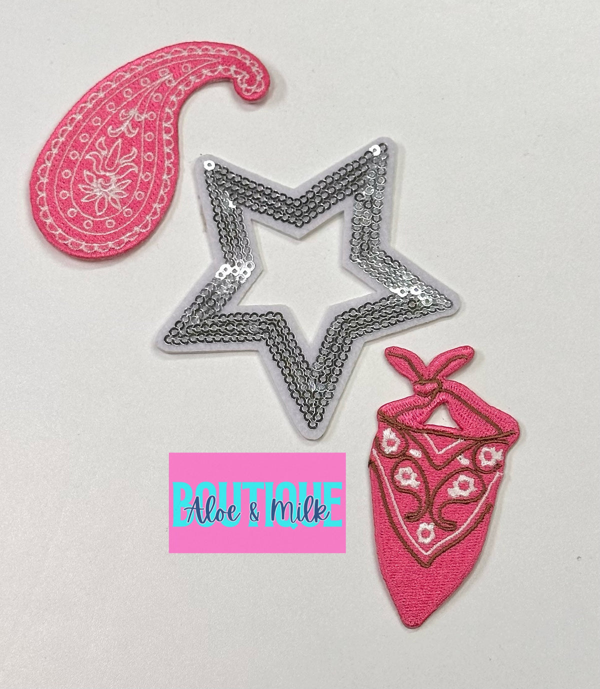 Western Trio Bundle, star patch, western patches, cowgirl patches
