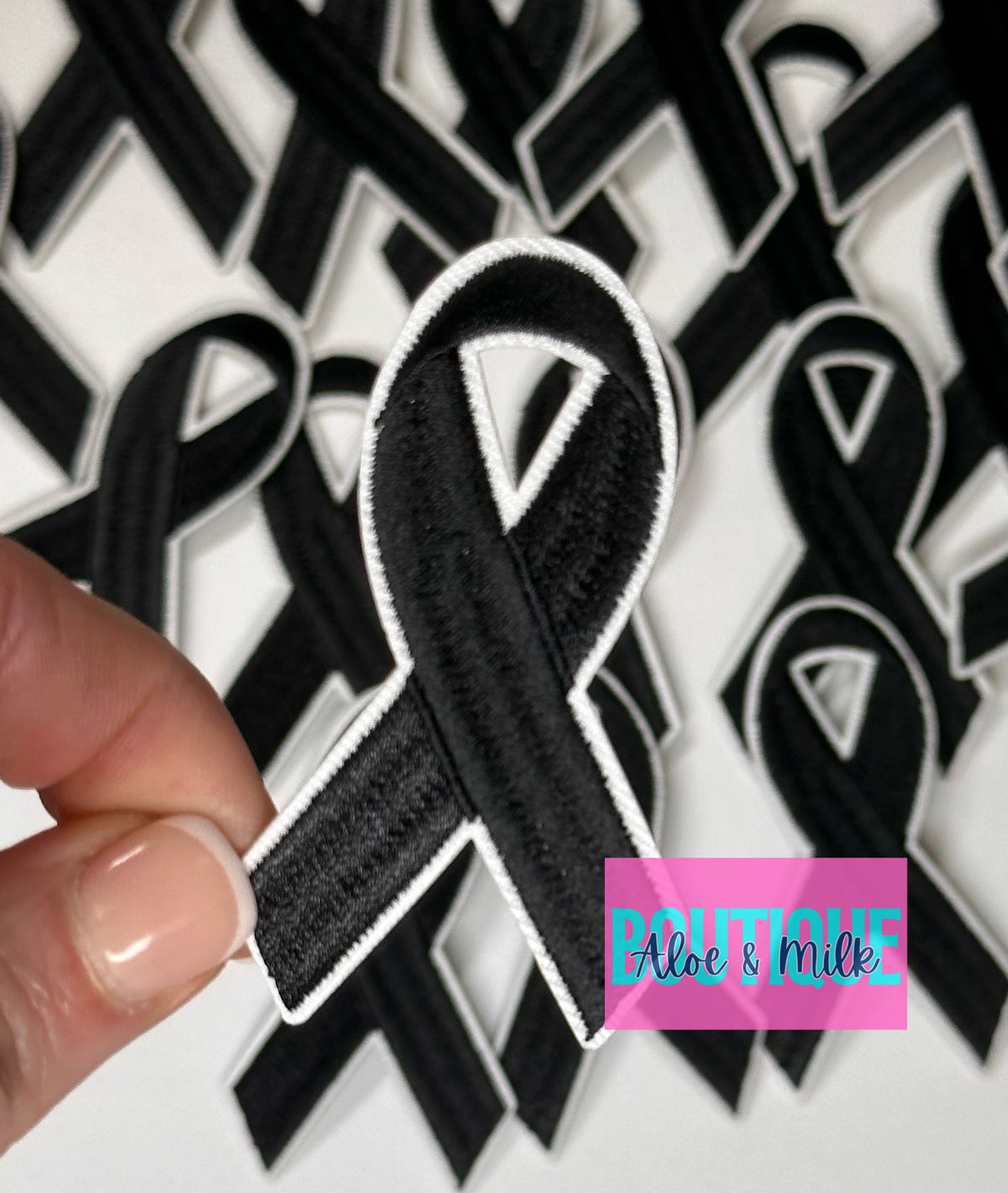 Cancer Ribbon Patch, awareness patches, cancer patches, ribbon patches