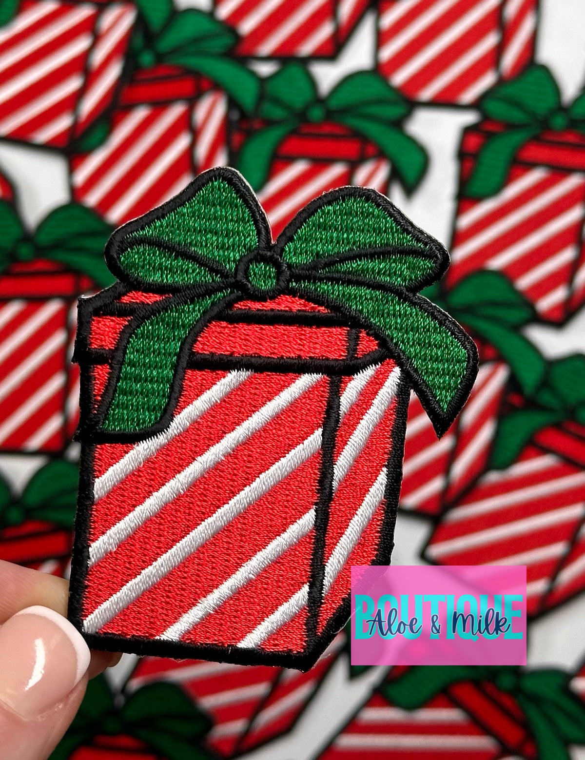 Christmas Gift with Bow Red