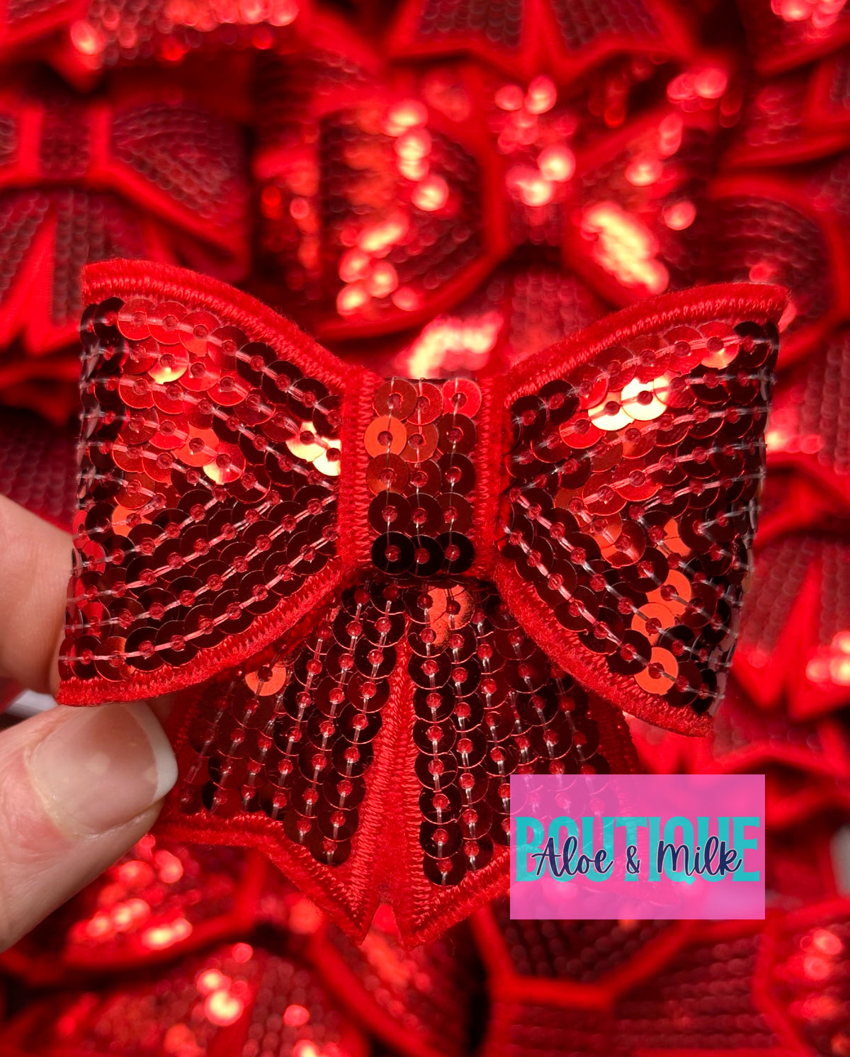 Sequin Bow Large