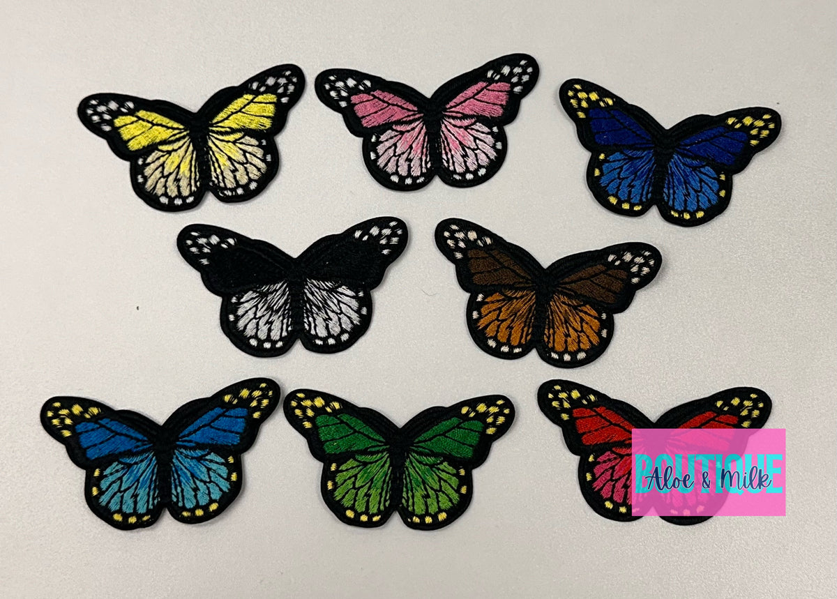 Butterfly Large embroidered patch, butterfly patches, butterfly patch