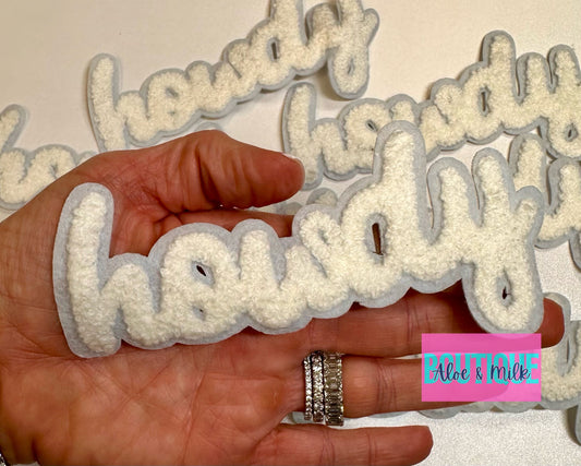 Howdy Chenille patch