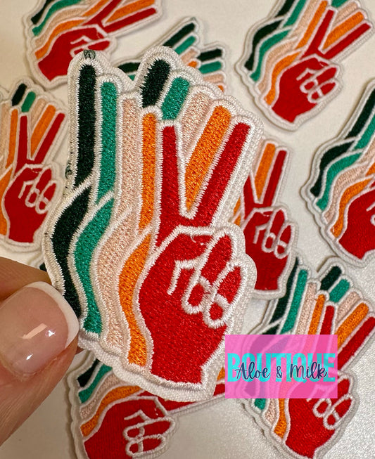 Peace Sign Hand patch