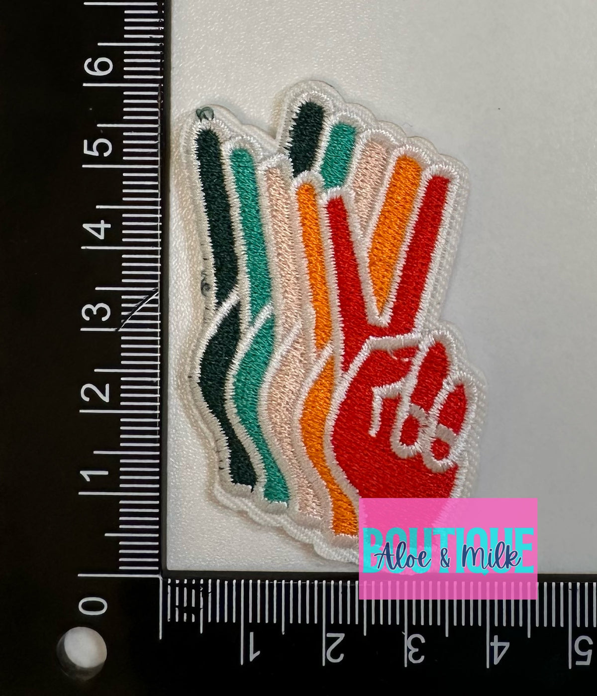 Peace Sign Hand patch