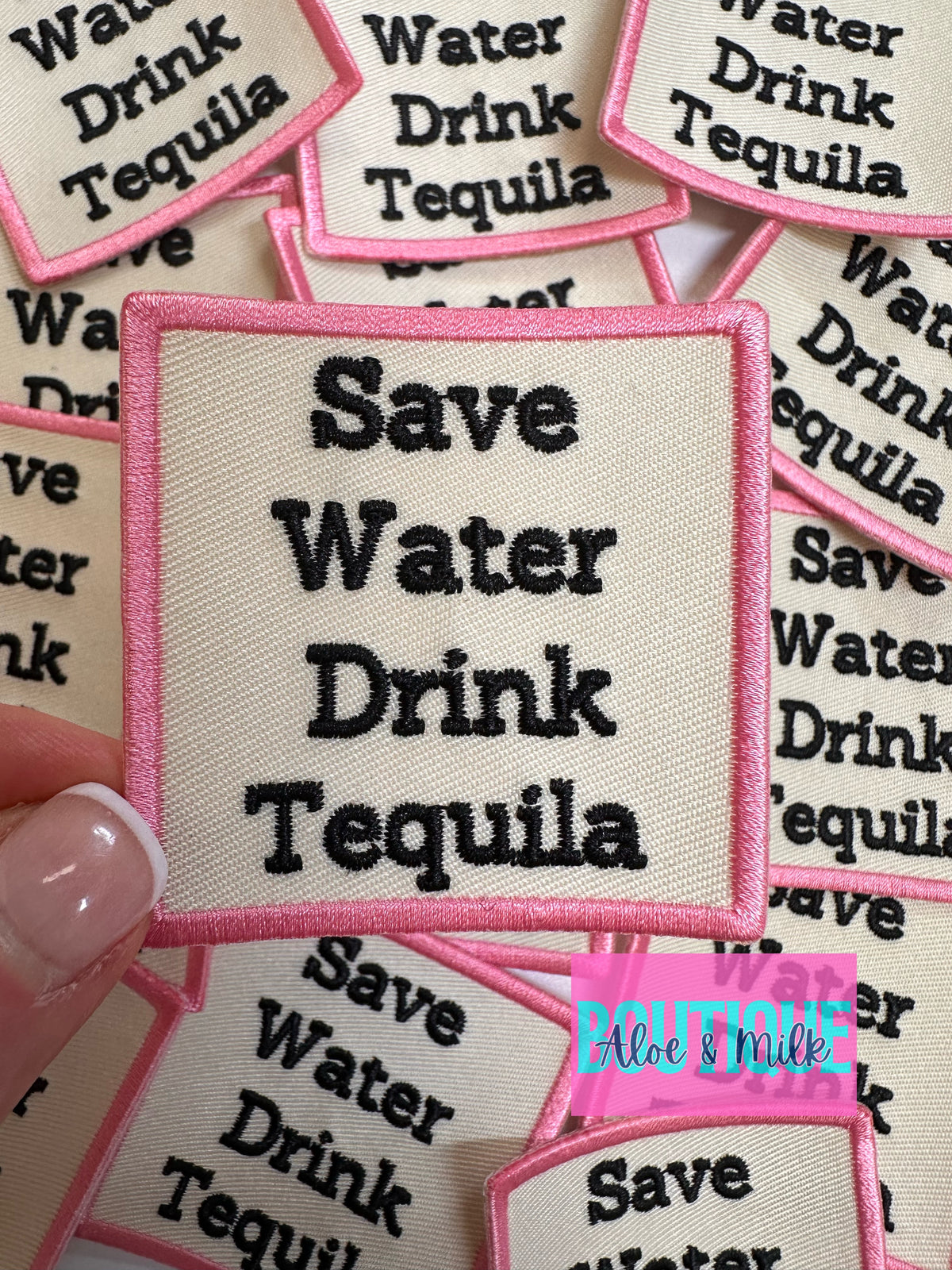 Save Water Drink Tequila Pink