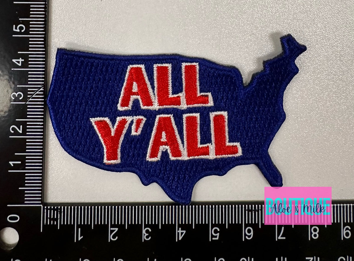 All Y'all Embroidered USA
