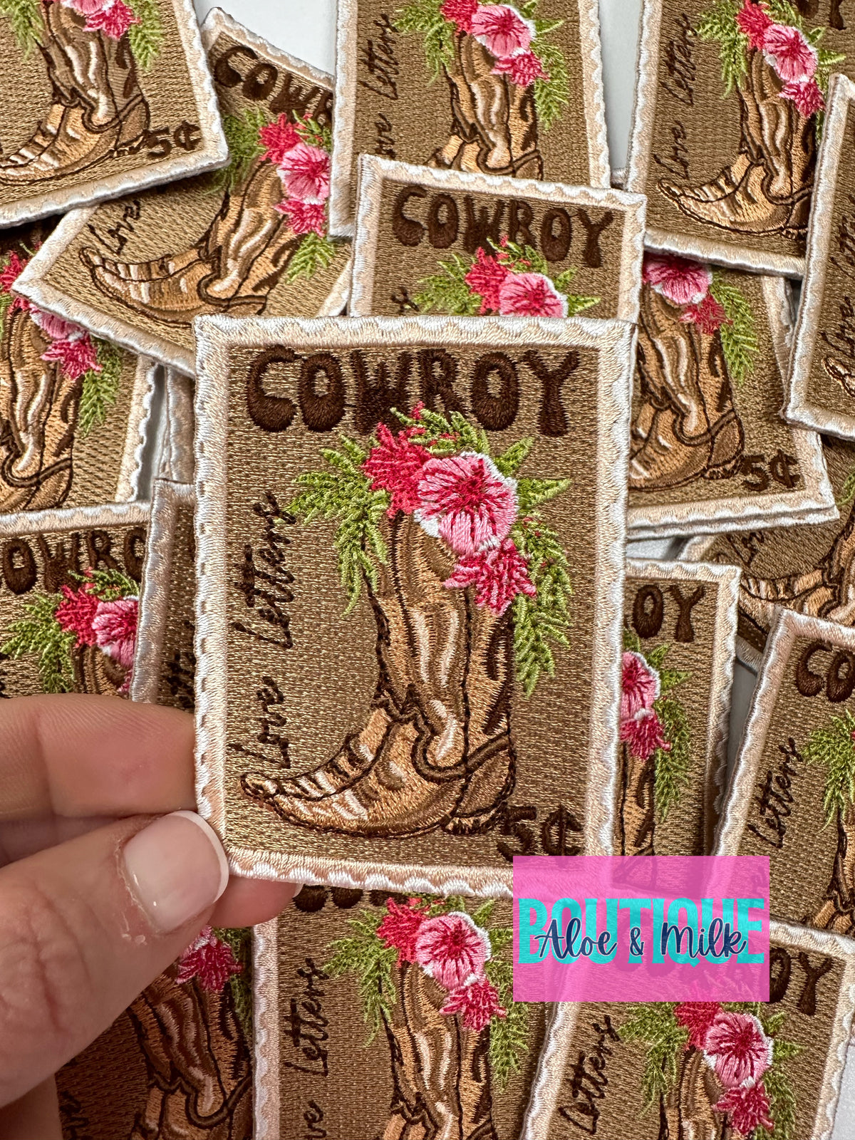 Love Letters Boot Stamp patch