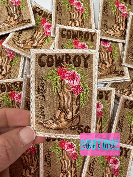 Love Letters Boot Stamp patch