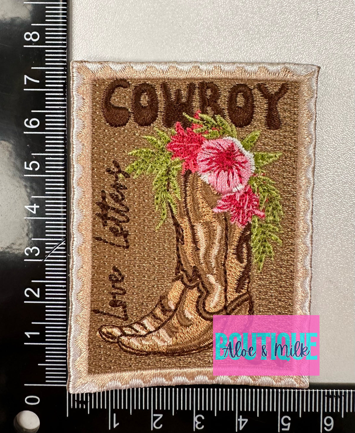 Love Letters Boot Stamp patch