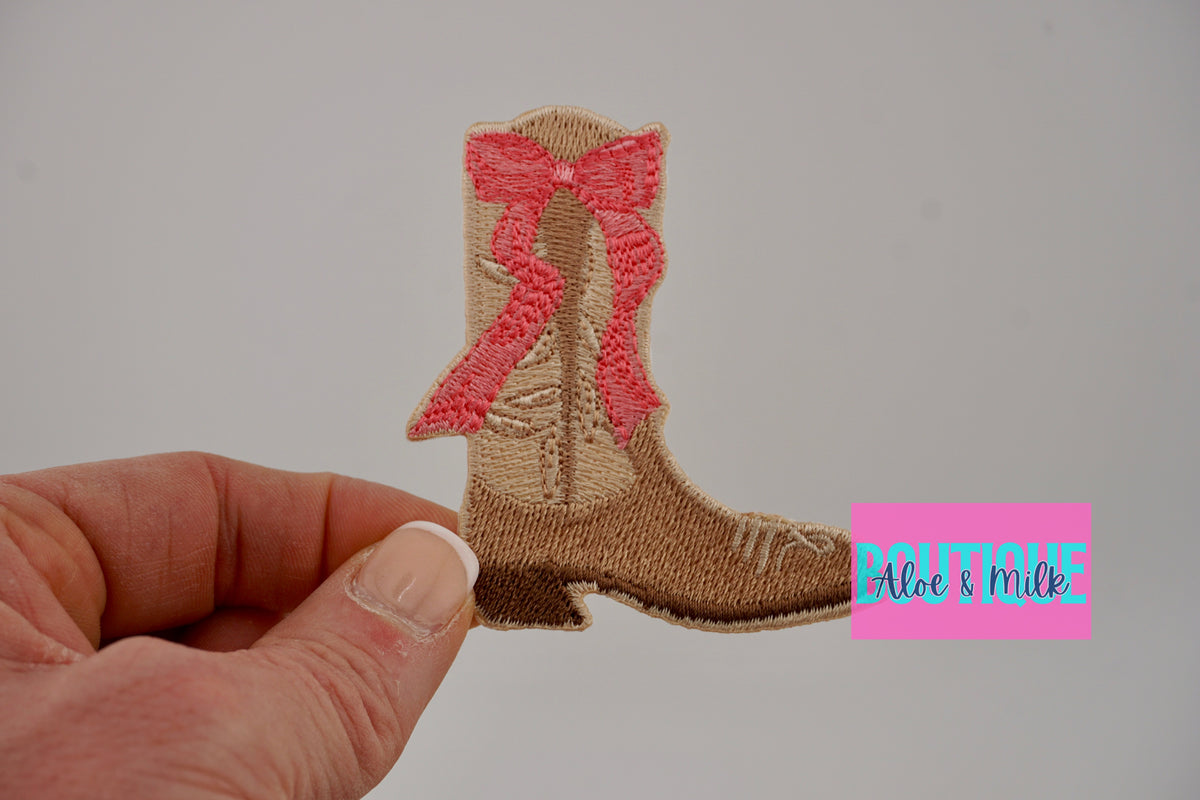 Boot Bow patch, boots patches, western patches, boot patch, cowgirl patches