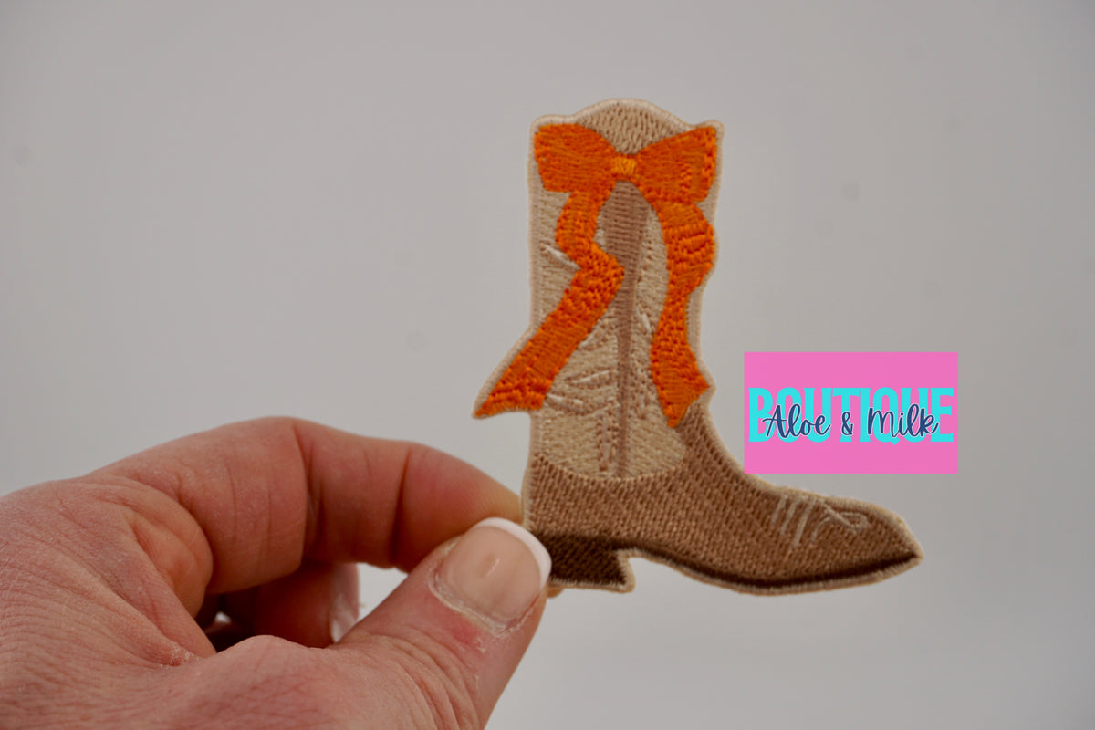 Boot Bow patch, boots patches, western patches, boot patch, cowgirl patches