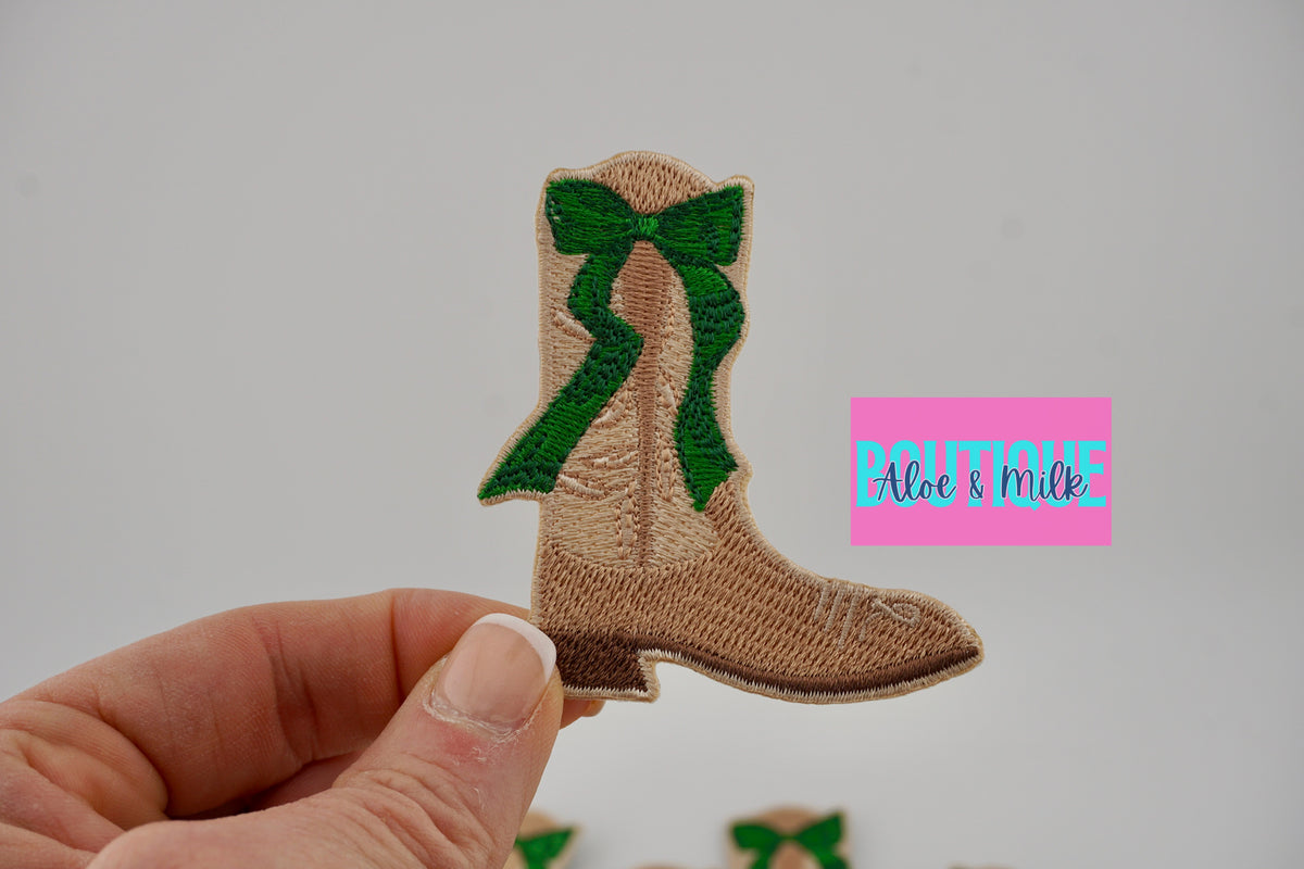 Boot Bow patch, boots patches, western patches, boot patch, cowgirl patches