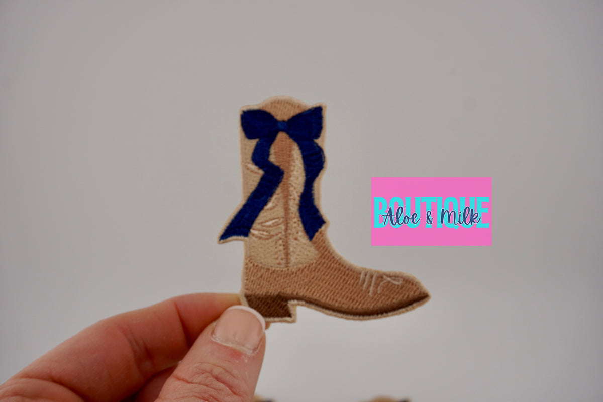 Boot Bow patch, boots patches, western patches, boot patch, cowgirl patches