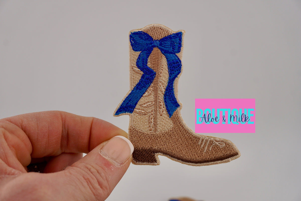 Boot Bow patch, boots patches, western patches, boot patch, cowgirl patches