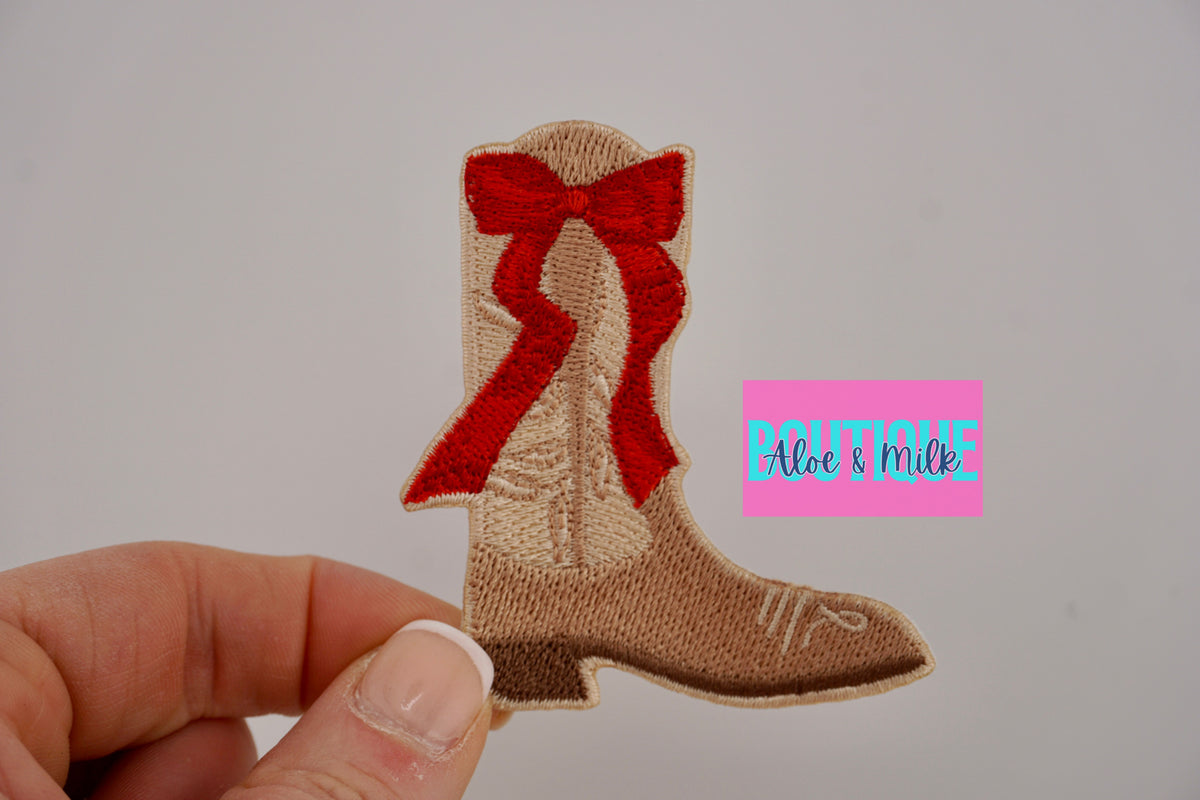 Boot Bow patch, boots patches, western patches, boot patch, cowgirl patches