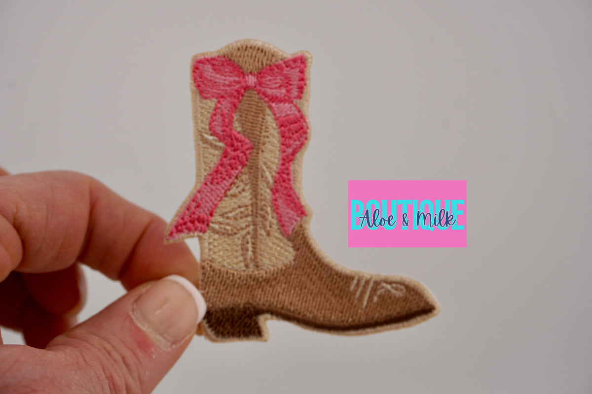 Boot Bow patch, boots patches, western patches, boot patch, cowgirl patches