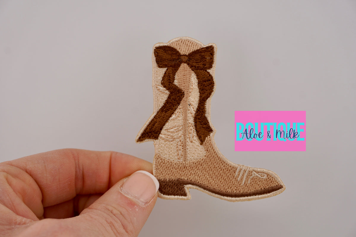 Boot Bow patch, boots patches, western patches, boot patch, cowgirl patches