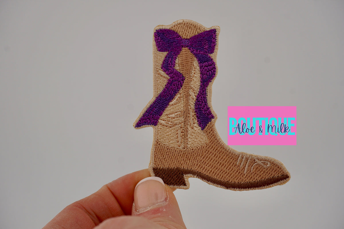 Boot Bow patch, boots patches, western patches, boot patch, cowgirl patches