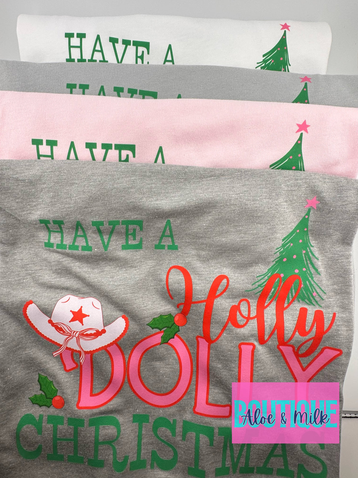 Holly Dolly Christmas T-Shirt