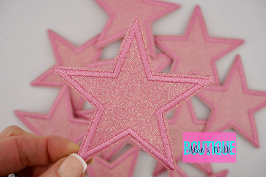 Fine Glitter Star Medium 7.6cm