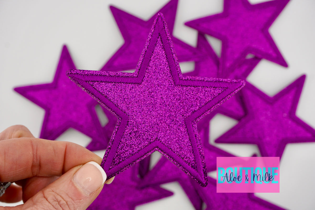 Fine Glitter Star Medium 7.6cm