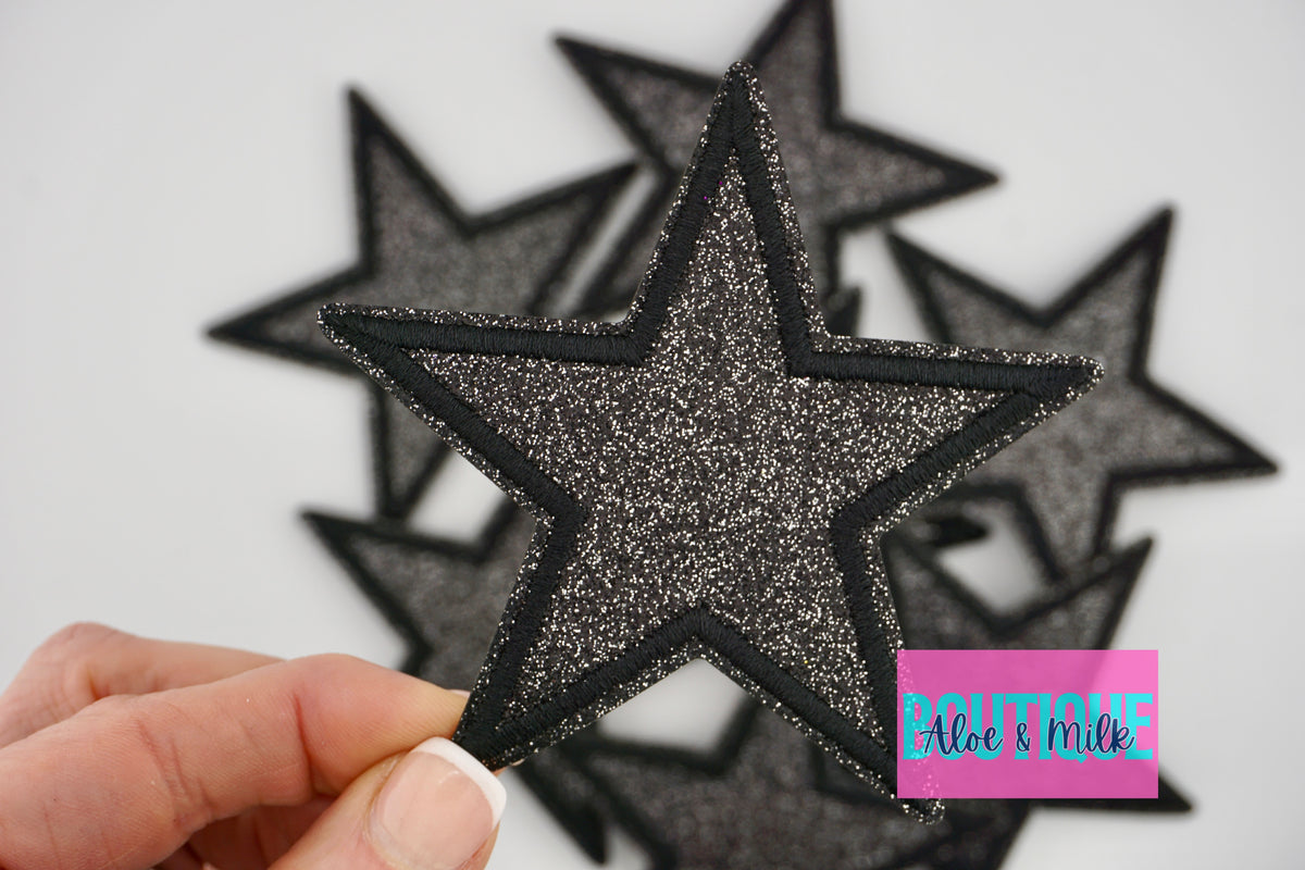 Fine Glitter Star Medium 7.6cm