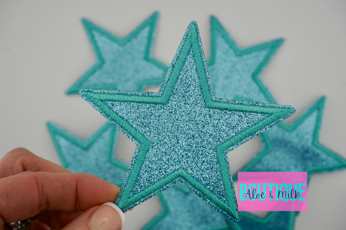 Fine Glitter Star Medium 7.6cm