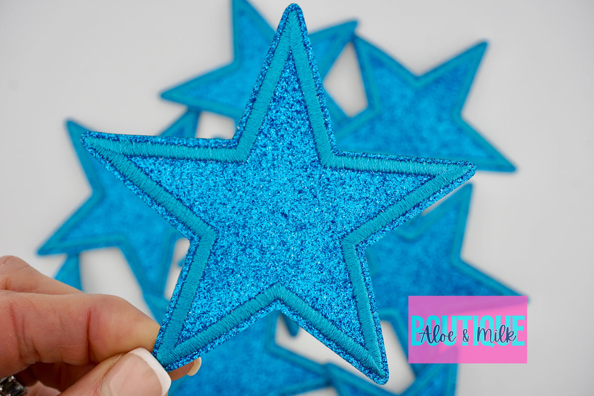Fine Glitter Star Medium 7.6cm