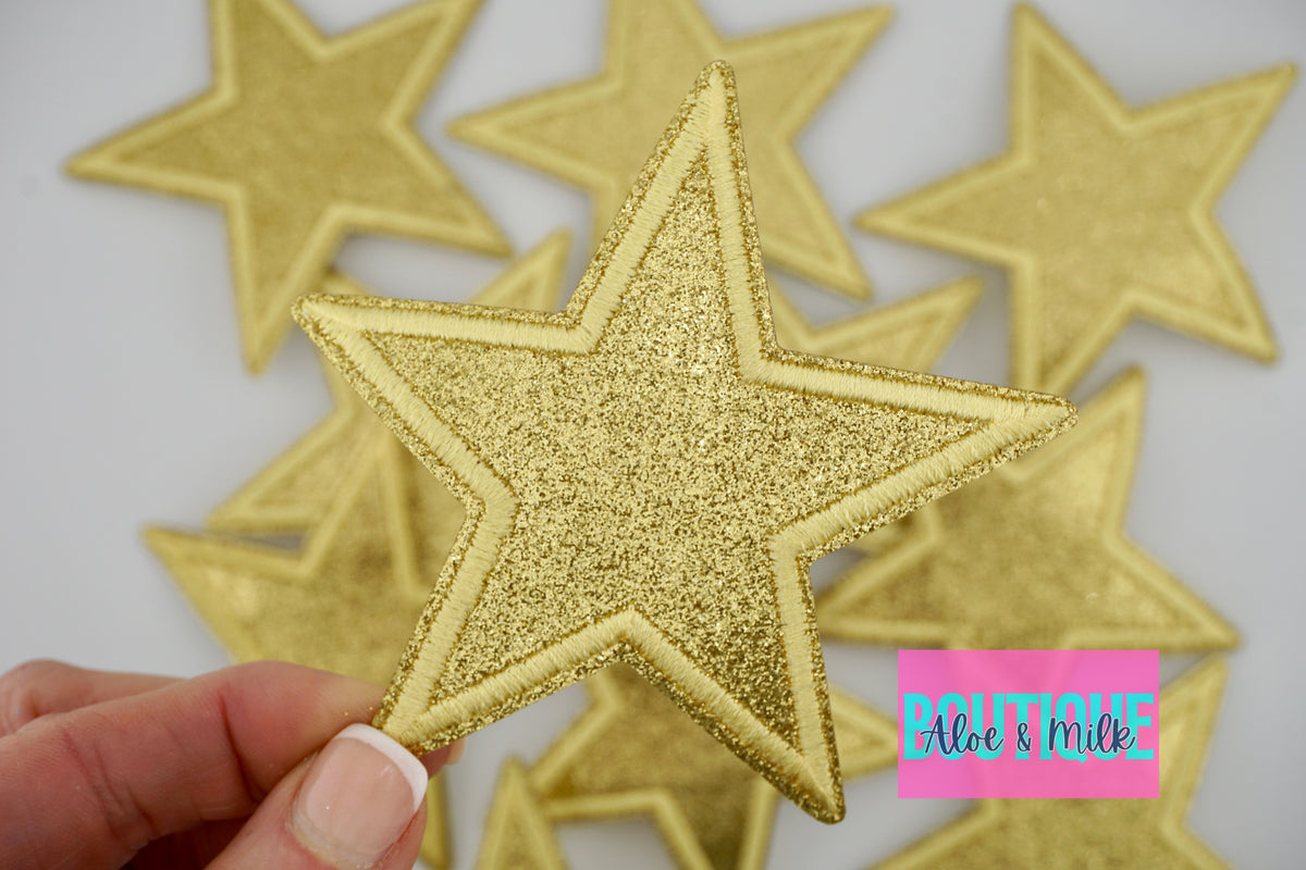 Fine Glitter Star Medium 7.6cm