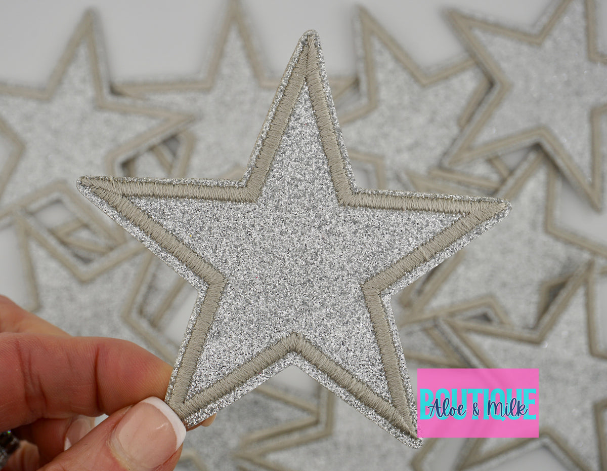 Fine Glitter Star Medium 7.6cm