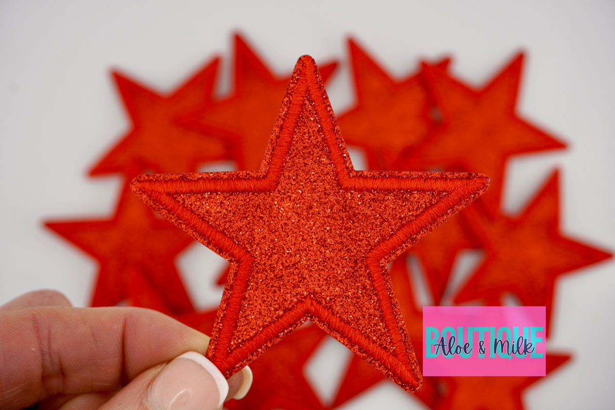 Fine Glitter Star Medium 7.6cm