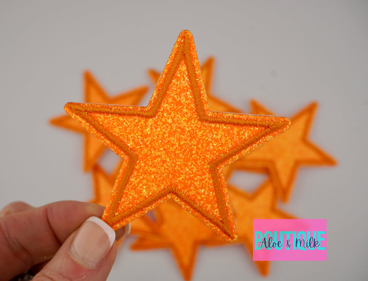 Fine Glitter Star Medium 7.6cm
