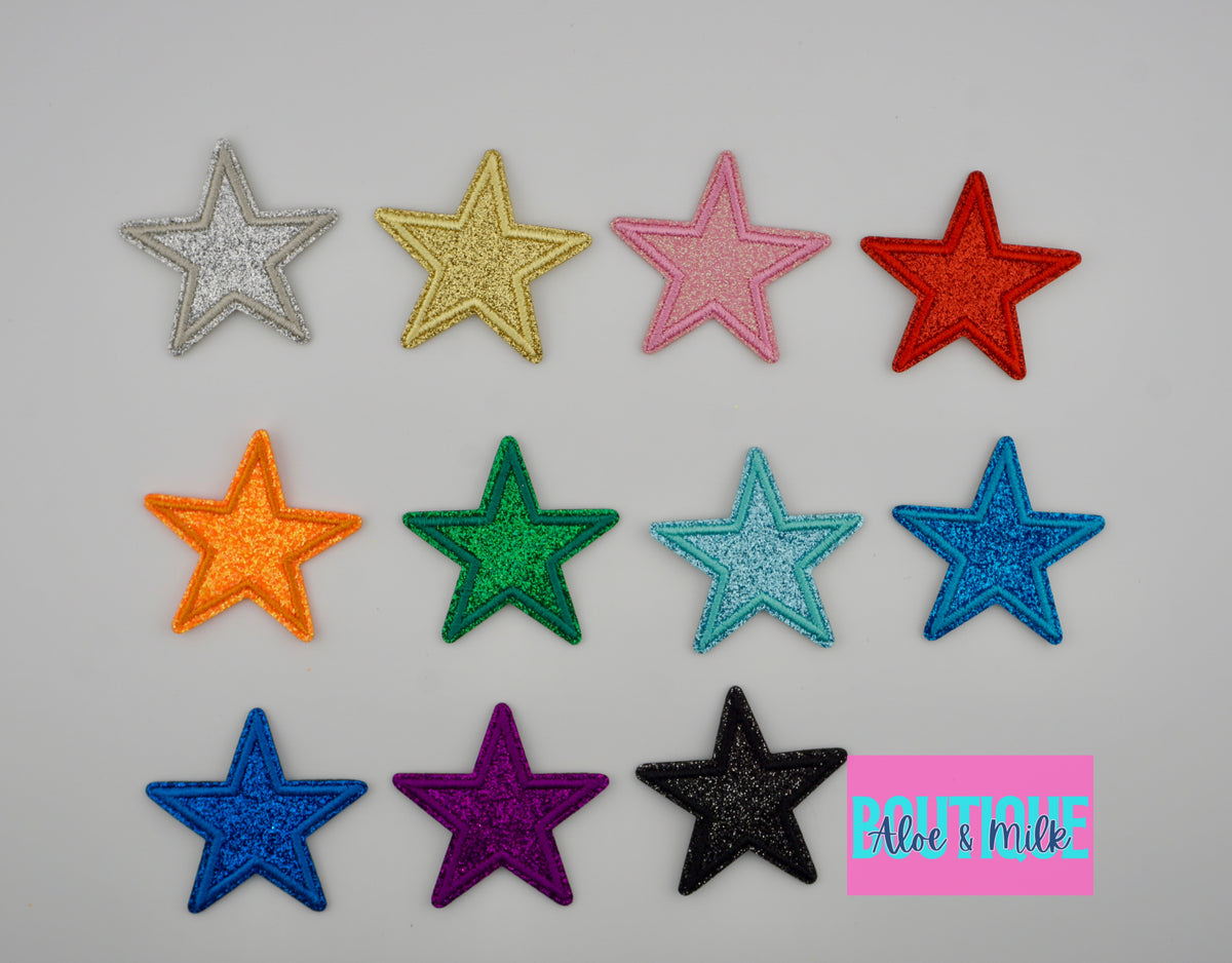 Fine Glitter Star Medium 7.6cm