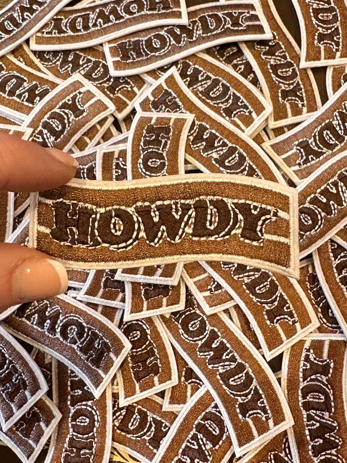Howdy Stripe Embroidered Patch