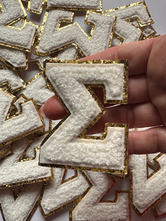 Greek Sigma Alphabet Patch