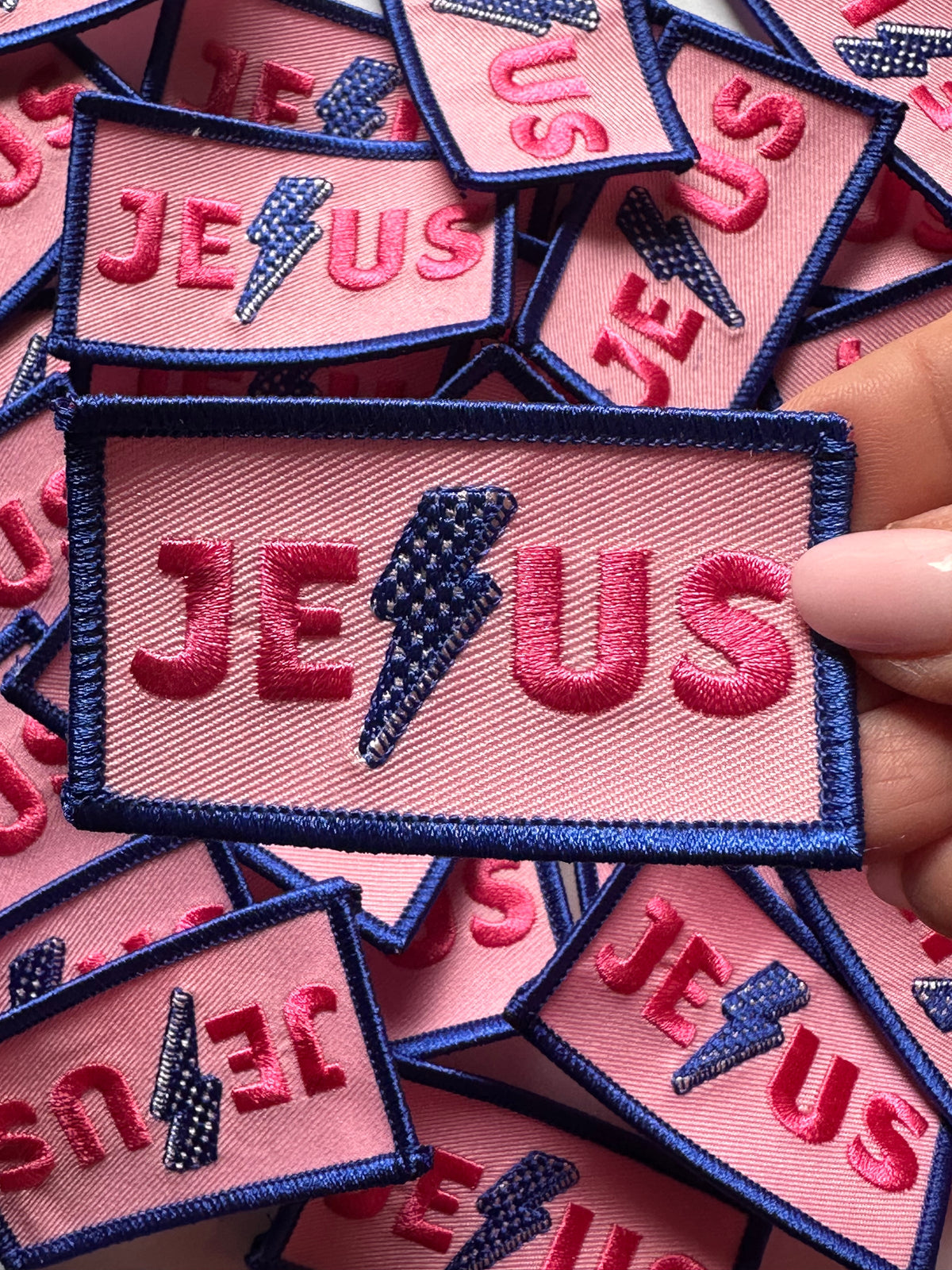 Jesus Lightning Bolt Patch
