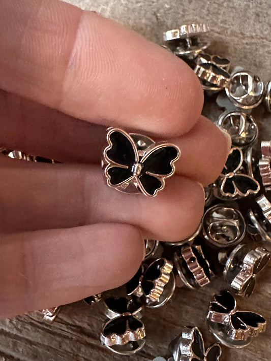 Black Butterfly Hat Pin