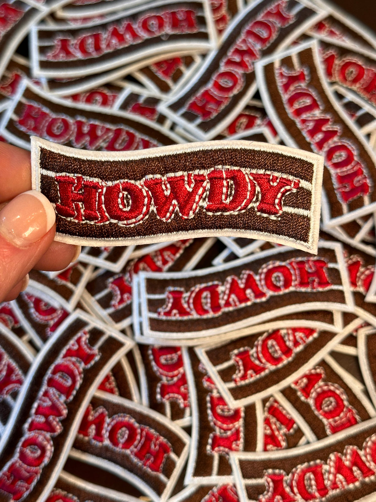 Howdy Stripe Embroidered Patch